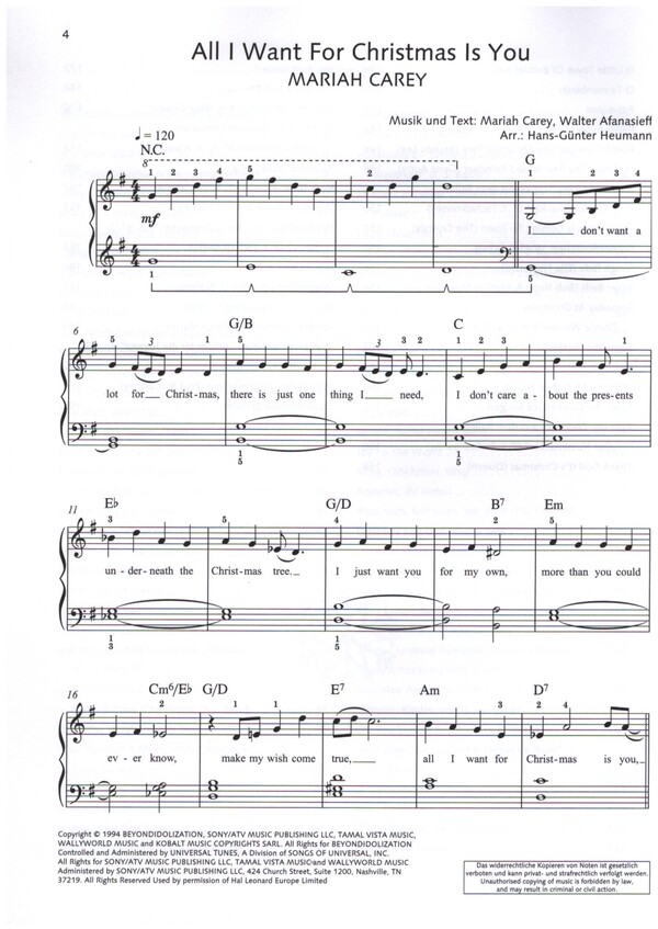 Heumanns Pianotainment Christmas