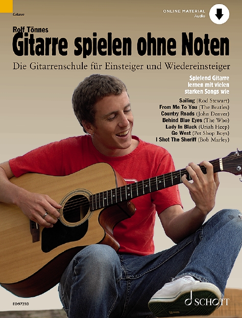 Gitarre spielen ohne Noten (+online material)