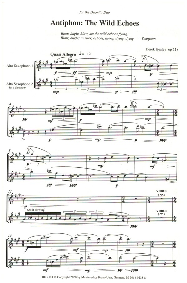 Antiphon: The Wild Echoes op.118