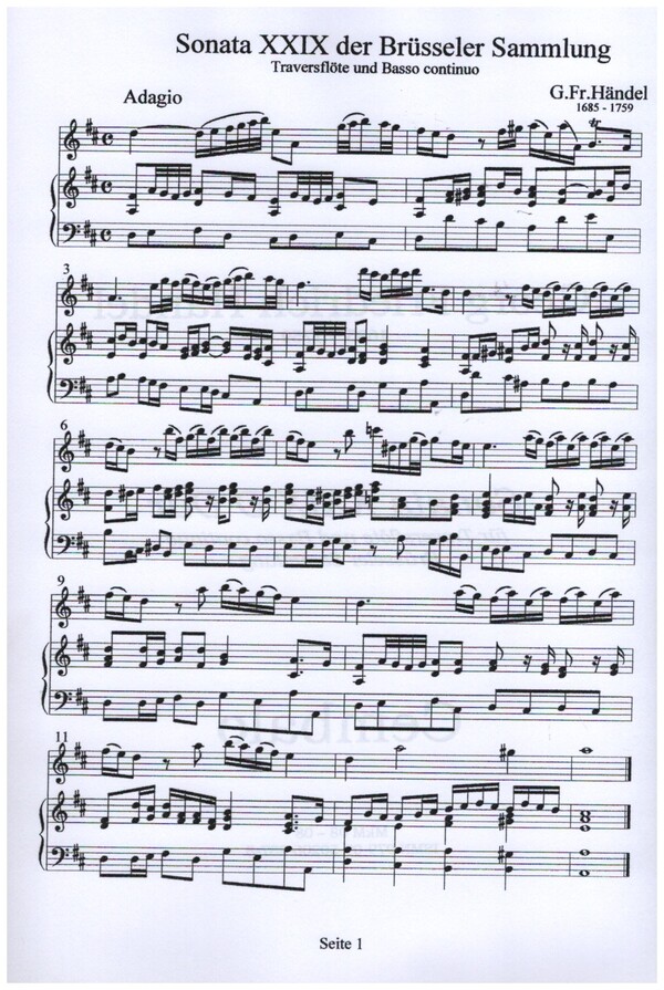 Sonata D-Dur Nr.29