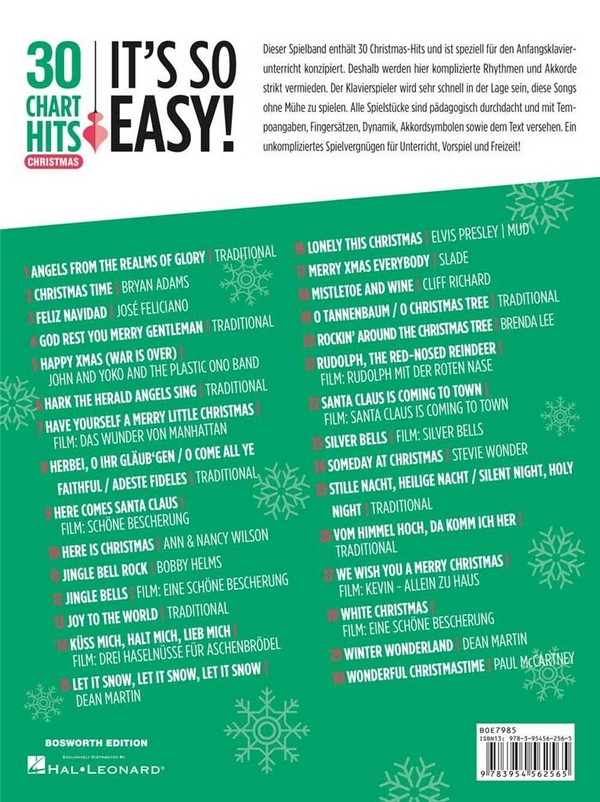 30 Chart Hits Christmas - It's so Easy!