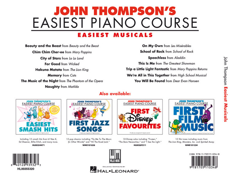 John Thompson's Easiest Musicals