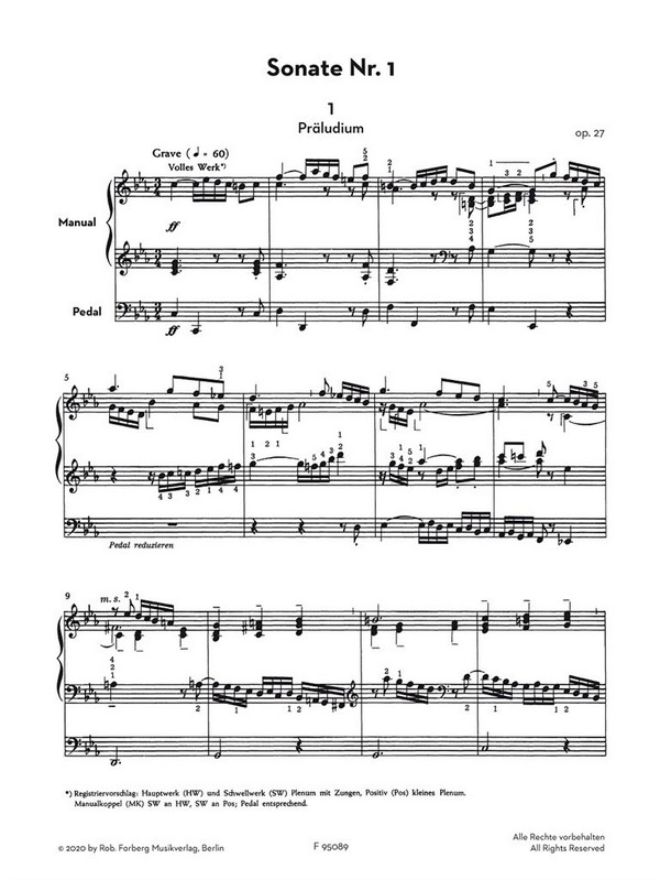 Ausgewählte Orgelsonaten