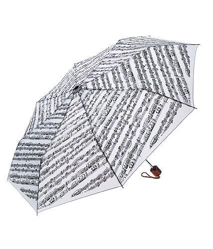 Regenschirm mit Noten Für Elise weiß