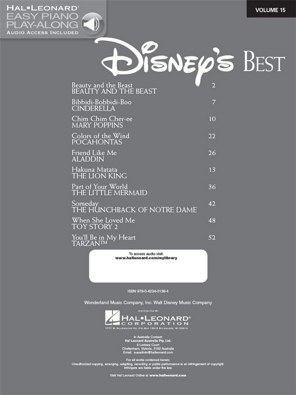 Disney's Best (+Audio access):