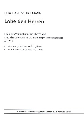 Lobe den Herren op.70,2 für