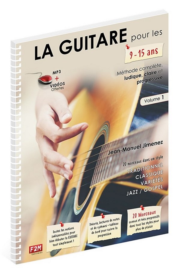 La Guitare pour les 9-15 ans - Volume 1 (+Online Audio)
