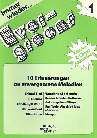 Immer wieder Evergreens Band 1: