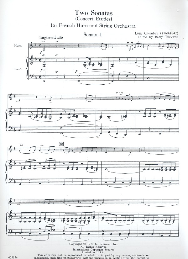 2 Sonatas for French Horn and