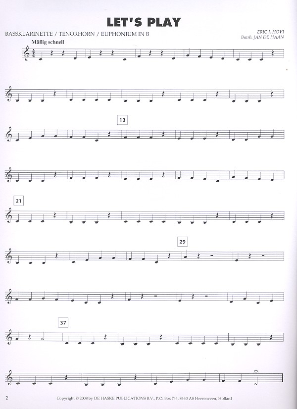 Bläserklasse live für Tenorhorn