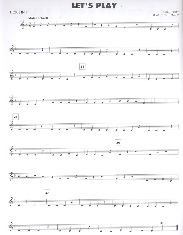 Bläserklasse live für Horn in F