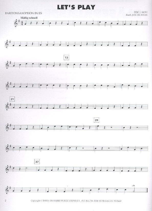 Bläserklasse live für Baritonsaxophon