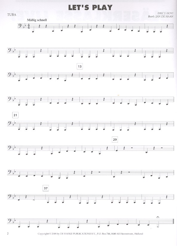 Bläserklasse live für Tuba