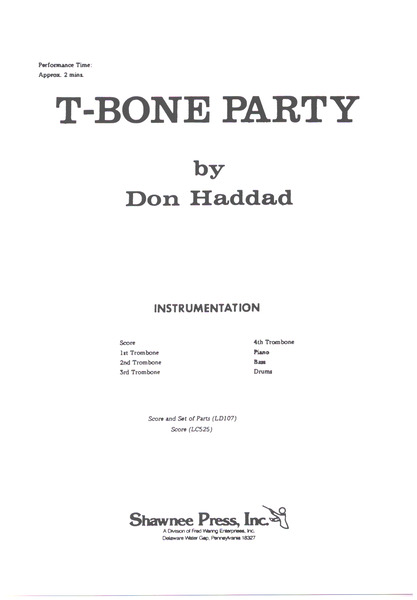 T-Bone Party for 4 trombones,