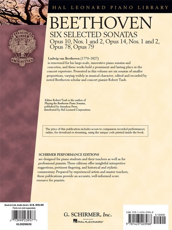 6 selected Sonatas (+ Online-Audio)