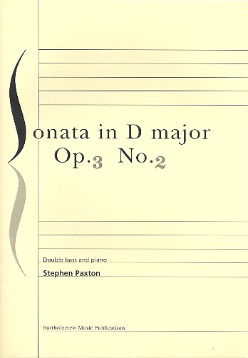 Sonata D major op.3,2 for double bass