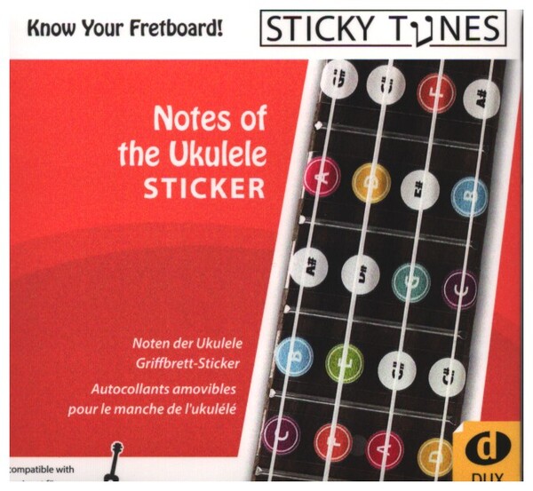 Notes of the Ukulele Sticker