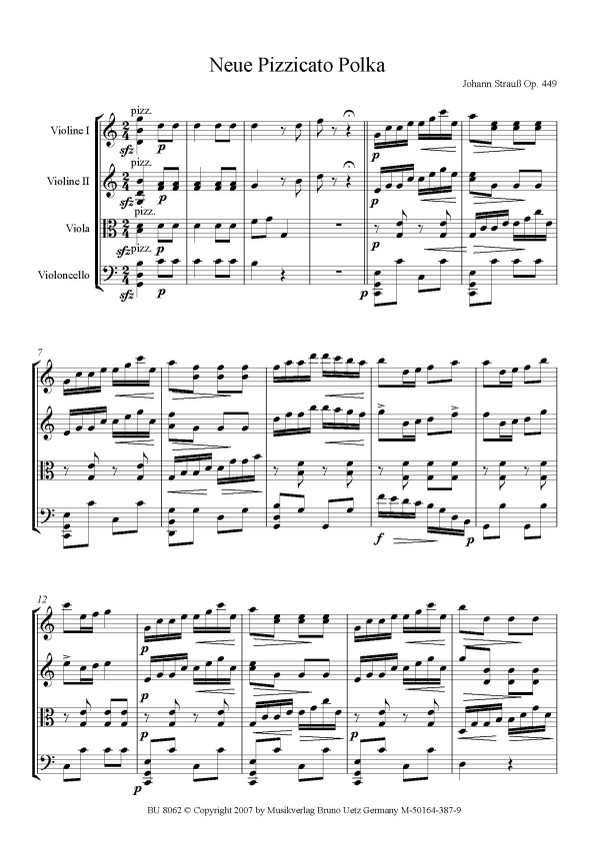 Neue Pizzicato-Polka op.449
