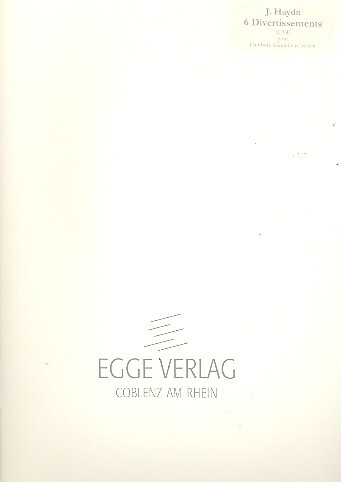 6 Divertissements für Oboe,
