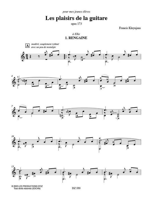 Les plaisiers de la guitare op.173