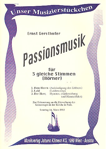 Passionsmusik für 3 Bläser