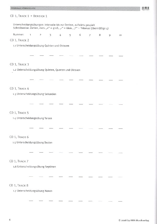 Die AMA-Schule der Gehörbildung Band 1