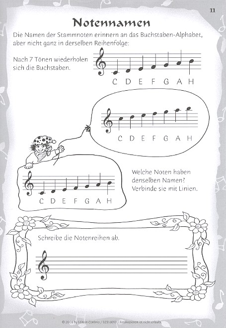 Das magische Notenbuch Violinschlüssel
