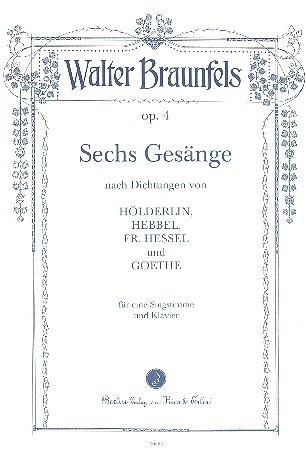 6 Gesänge op.4