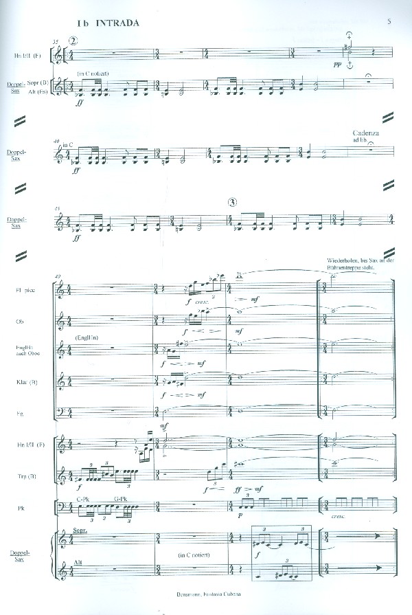 Fantasia Cubana für Saxophon (S/A)