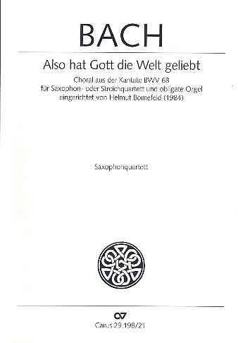 Also hat Gott geliebt BWV68