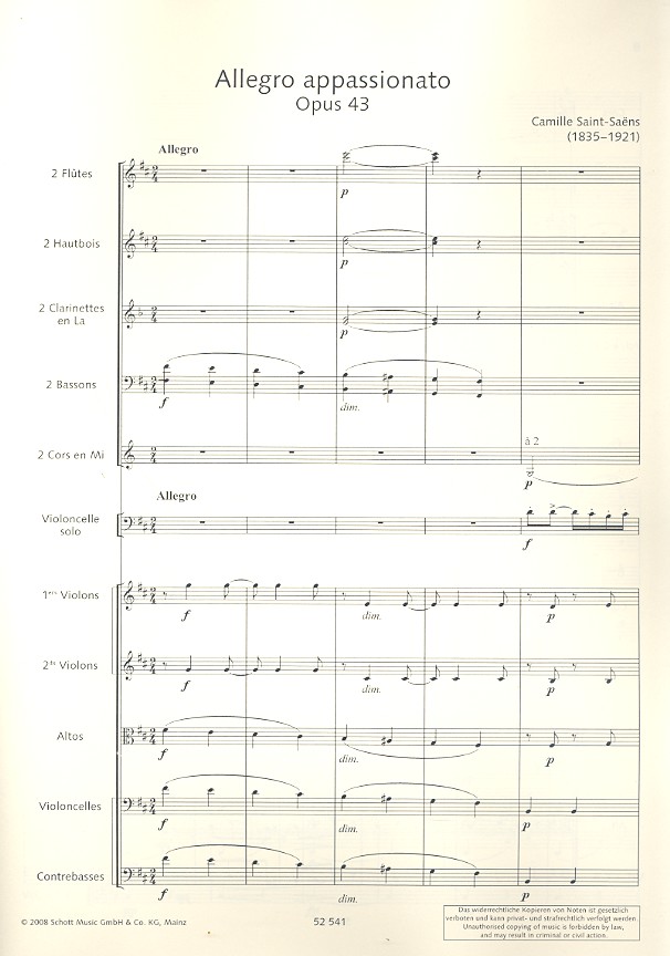 Allegro appassionato op.43