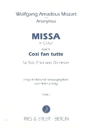 Missa C-Dur nach Cosi fan tutte