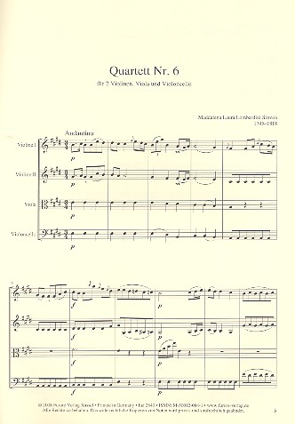 Quartett E-Dur Nr.6