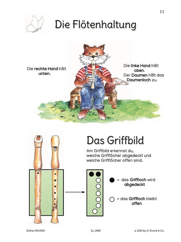Flötenfuchs - Sopranblockflötenschule Band 1