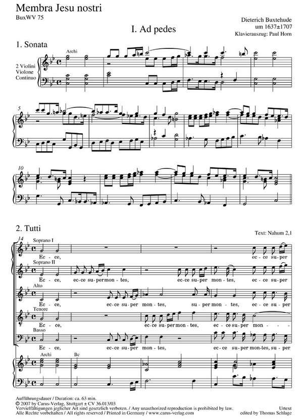 Membra Jesu nostri BuxWV75