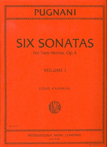 6 Sonatas op.4 vol.1 (nos.1-3)