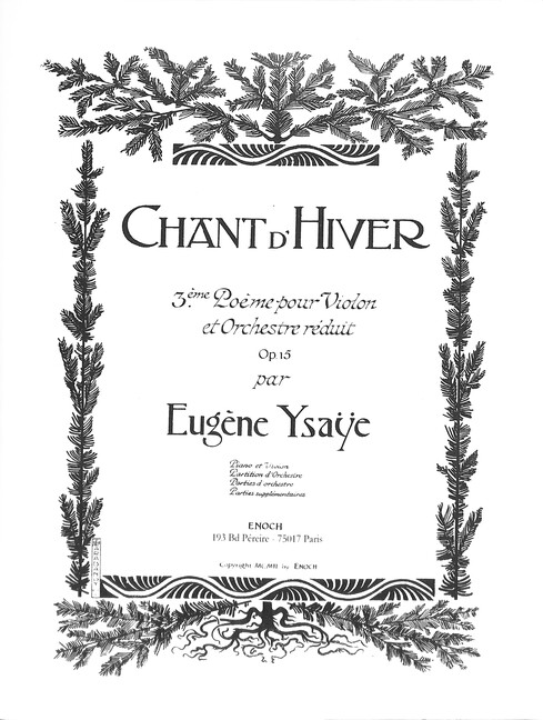 Chant d'Hiver op.15