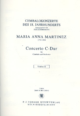 Konzert C-Dur für Cembalo und Orchester