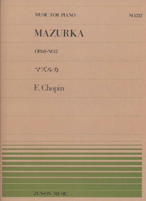 Mazurka a-Moll op.68,2