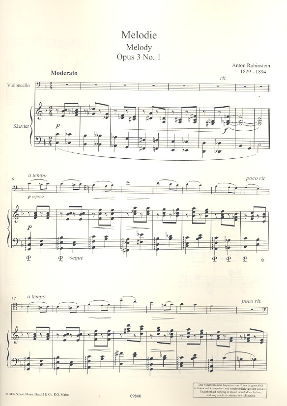 Melodie op. 3/1