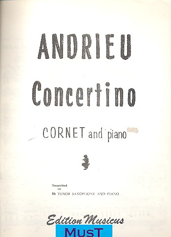 Concertino op.163 for trumpet (cornet)