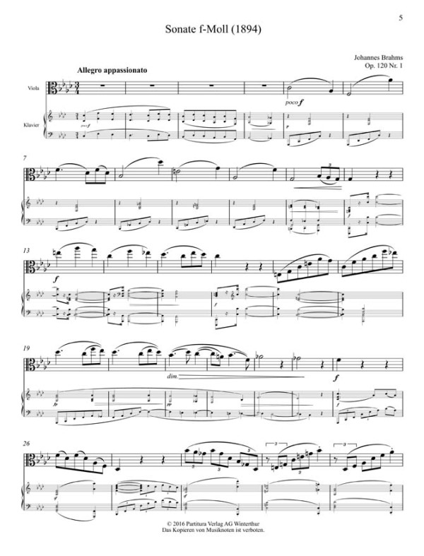 Sonate f-Moll op.120,1