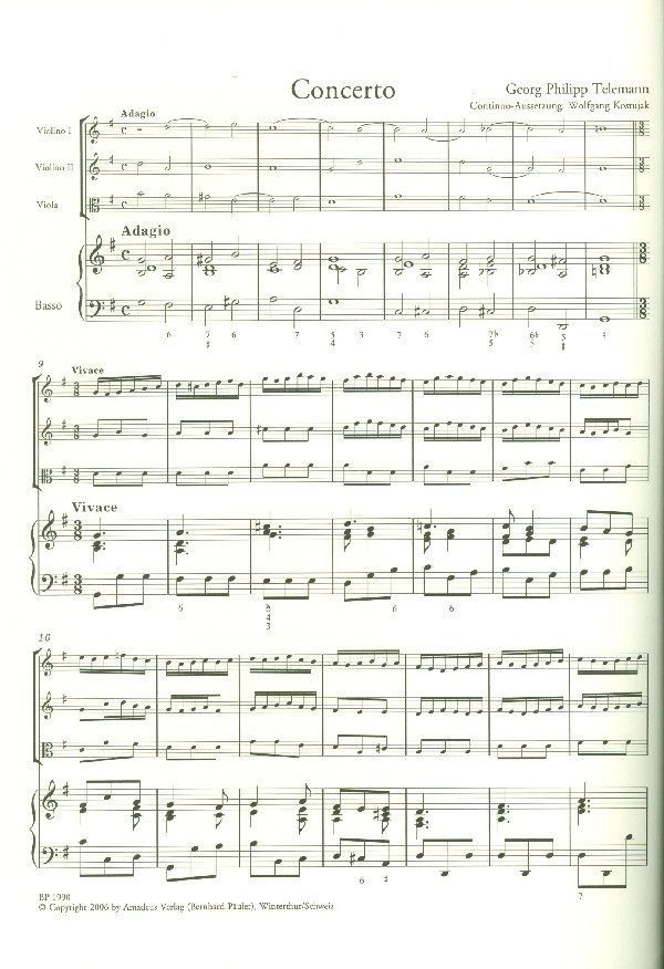 Concerto G-Dur für 2 Violinen,