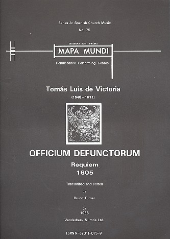 Officium defunctorum for mixed chorus