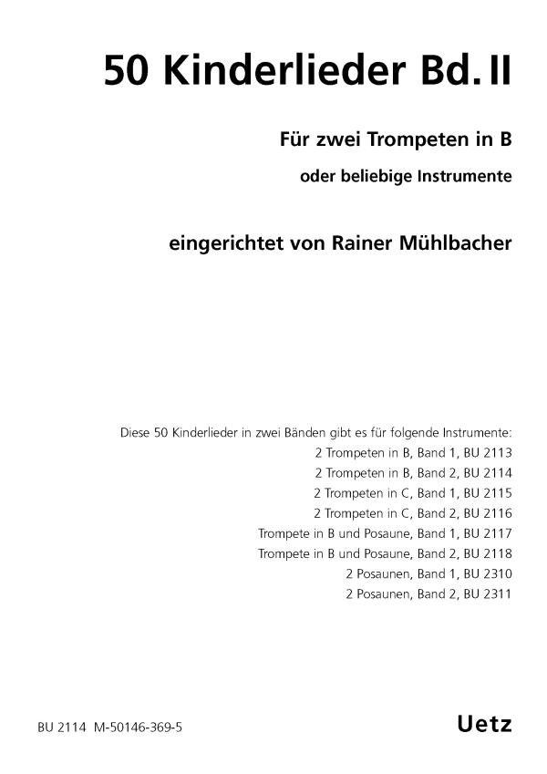 50 Kinderlieder Band 2