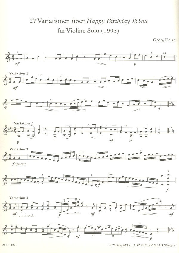27 Variationen über "Happy Birthday to You"