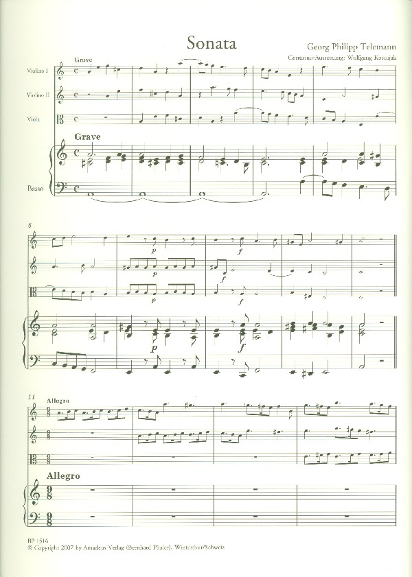 Quartett a-Moll TWV43:a5