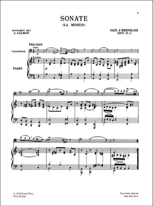 Sonate la mineur pour