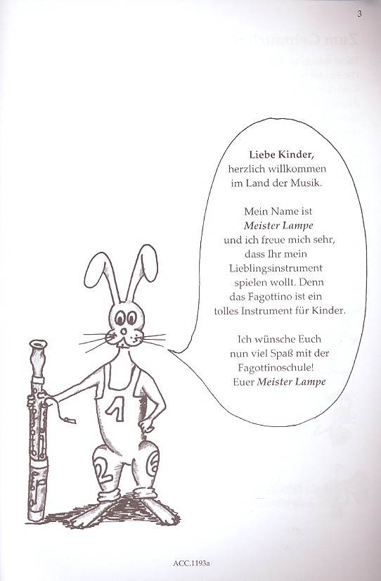 Meister Lampes Fagottinoschule Bd.1 (+Online-Audio)