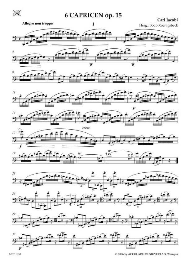6 Caprices für Fagott